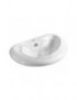 LAVABO D'APPOGGIO BIANCO  MODELLO  LA43 CM. 54.5x41  LINPHA
