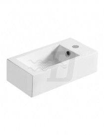LAVABO D'APPOGGIO BIANCO MODELLO LA47  CM.50x25.5   SX  LINPHA