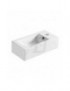 LAVABO D'APPOGGIO BIANCO MODELLO LA47  CM.50x25.5   SX  LINPHA
