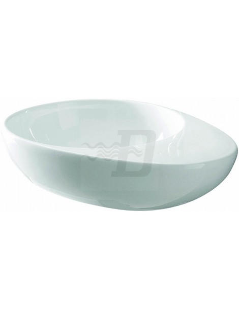 LAVABO BIANCO D'APPOGGIO  SERIE JOKER EGG CM. 55x39  LINPHA