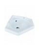 LAVABO BIANCO  AD ANGOLO  CM 36x36 LINPHA