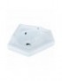 LAVABO BIANCO  AD ANGOLO  CM 36x36 LINPHA