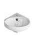 LAVABO  AD ANGOLO MOD. LN57 38X36 LINPHA