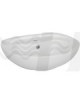 LAVABO A PARETE BIANCO CON FORO CM 40x50 LINPHA