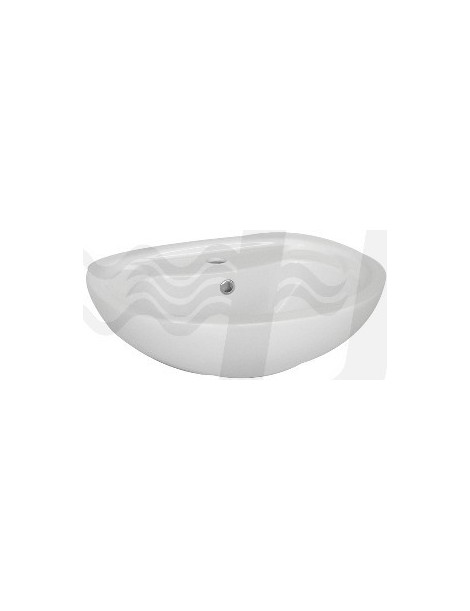 LAVABO A PARETE BIANCO CON FORO CM 40x50 LINPHA
