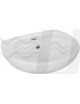 LAVABO A PARETE BIANCO CON FORO CM 37x45 LINPHA