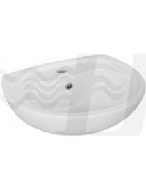 LAVABO A PARETE BIANCO CON FORO CM 37x45 LINPHA