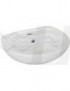 LAVABO A PARETE BIANCO CON FORO CM 37x45 LINPHA