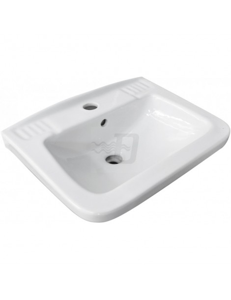 LAVABO A PARETE QUADRO BIANCO CM 40 x 50 LINPHA