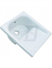 PILOZZO LAVAPANNI IN  CERAMICA  CON  STRIZZATOIO  CM.44x52 LINPHA