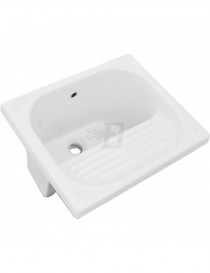 PILOZZO LAVAPANNI IN  CERAMICA CON  STRIZZATOIO CM.60x50 LINPHA
