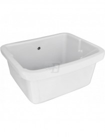 VASCA LAVATOIO IN CERAMICA  SENZA  STRIZZATOIO  CM 60x50 LINPHA