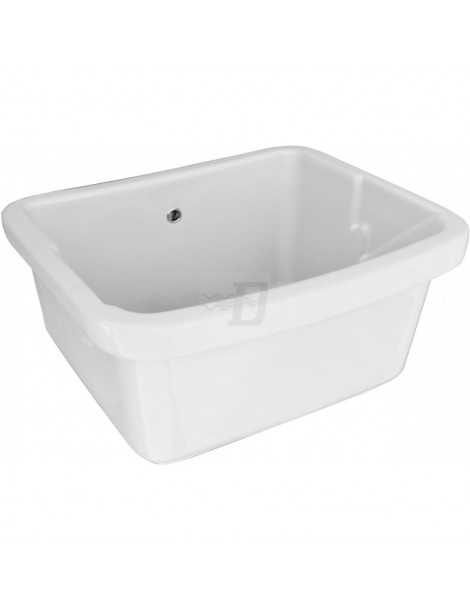 VASCA LAVATOIO IN CERAMICA  SENZA  STRIZZATOIO  CM 60x50 LINPHA