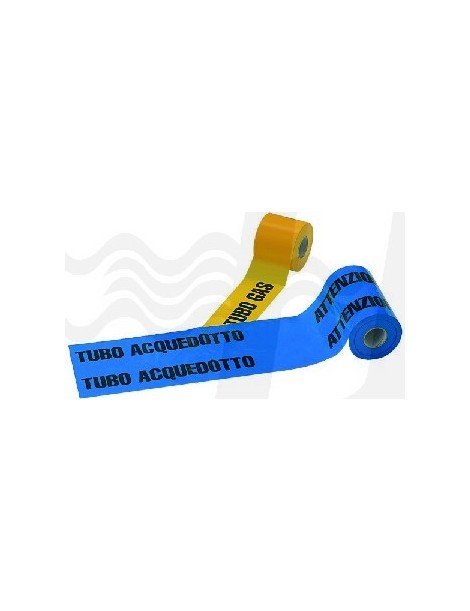 NASTRO AVVERTITORE BLU TUBO ACQ 200MT