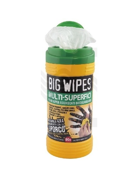 SALVIETTE LAVAMANI PZ.80 "BIG WIPES" VER