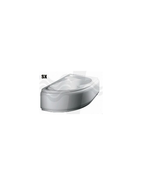 GUSCIO VASCA ANGOLARE GRAZIA 150x100 CON PANNELLO ANGOLARE SX