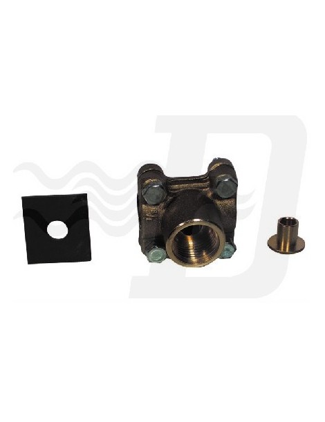 PRESA RAPIDA D'ACQUA OTTONE PER TUBO 11/2"
