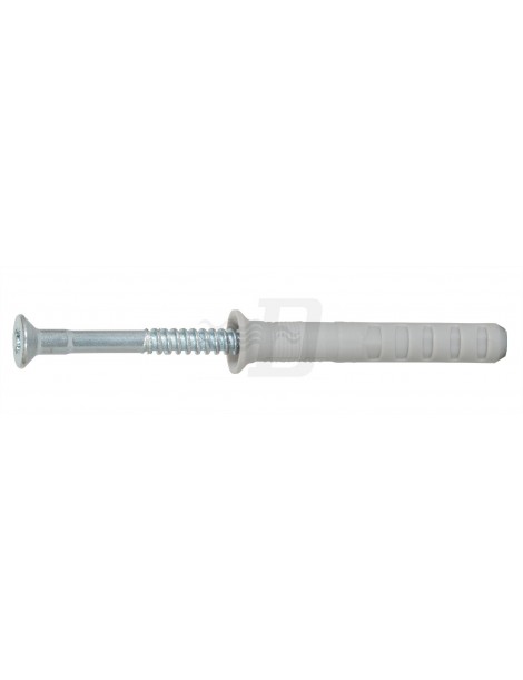 TASSELLO NYLON CON VITE A CHIODO PREMONTATO 8x60