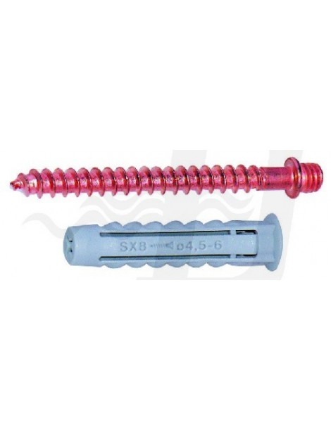 TASSELLO S8 CON DOPPIA VITE OTTONE RAMATO