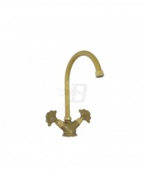 MONOFORO PER LAVELLO OTTONE SPAZZOLATO 1/2