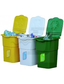 PATTUMIERA PER RACCORDI DIFFERENZIATA 3 PZ 50LT