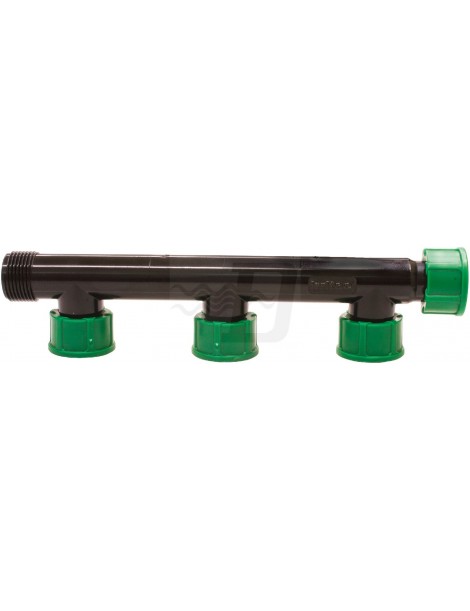 COLLETTORE CON O-RING 3 USCITE DOPPIO 1X1X1X1