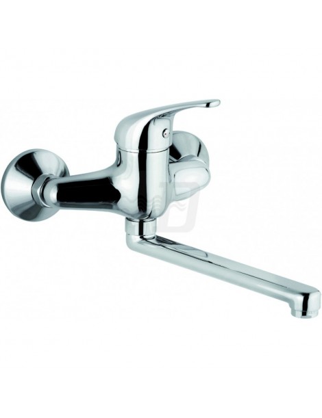 MISCELATORE MONOCOMANDO LAVELLO A MURO CROMO LINEA ASTRO2