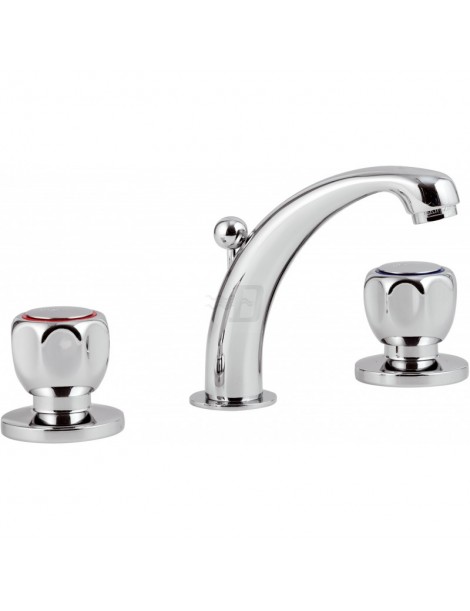 BATTERIA LAVABO 3 FORI CROMO LINEA DOMINO