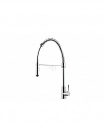 MISCELATORE MONOCOMANDO LAVELLO CON MOLLA E DOCCETTA ESTRAIBILE CROMO  LINEA EPIC
