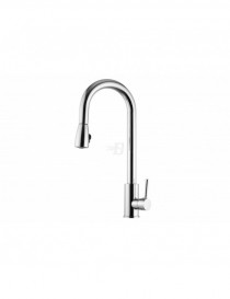 MISCELATORE MONOCOMANDO LAVELLO CON BOCCA GIREVOLE DOCCIA ESTRAIBILE CROMO LINEA EPIC