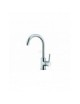 MISCELATORE MONOCOMANDO LAVELLO CON BOCCA GIREVOLE AD "U" CROMO LINEA EPIC"