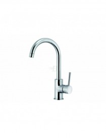 MISCELATORE MONOCOMANDO LAVELLO CON BOCCA GIREVOLE AD "U" CROMO LINEA EPIC"