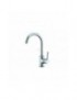 MISCELATORE MONOCOMANDO LAVELLO CON BOCCA GIREVOLE AD "U" CROMO LINEA EPIC"