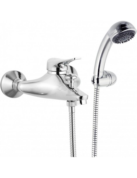 MISCELATORE MONOCOMANDO VASCA ESTERNO CROMO CON ACCESSORI LINEA MAXIMA