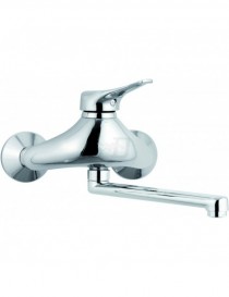 MISCELATORE MONOCOMANDO LAVELLO A MURO CROMO LINEA MAXIMA