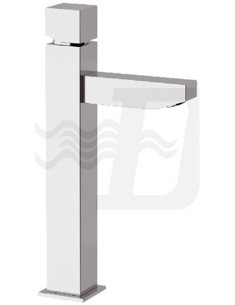 MISCELATORE MONOCOMANDO  CROMO LAVABO ALTO LINEA CUBIC