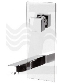 MISCELATORE MONOCOMANDO LAVABO AD INCASSO CROMO LINEA CUBIC