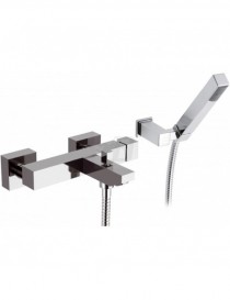 MISCELATORE MONOCOMANDO VASCA  CROMO CON ACCESSORI LINEA CUBIC MARIANI