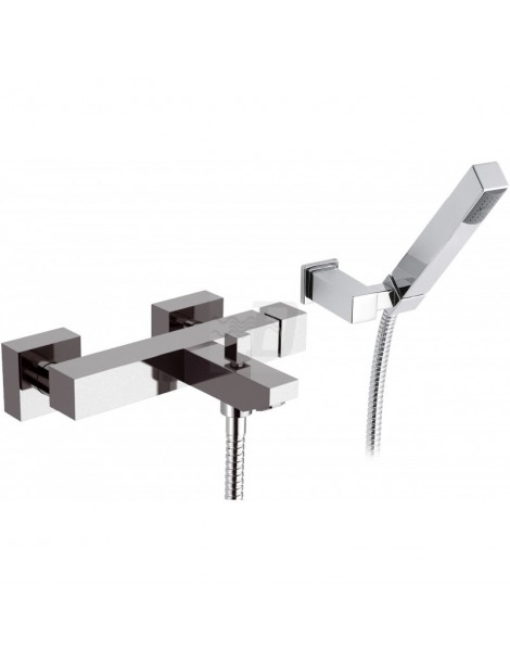 MISCELATORE MONOCOMANDO VASCA  CROMO CON ACCESSORI LINEA CUBIC MARIANI
