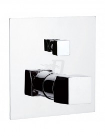 MISCELATORE MONOCOMANDO INCASSO CROMO CON DEVIATORE LINEA CUBIC MARIANI