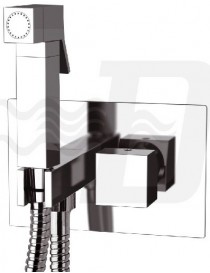 MISCELATORE INCASSO CROMO CON DOCCETTA SHUT OFF LINEA CUBIC MARIANI