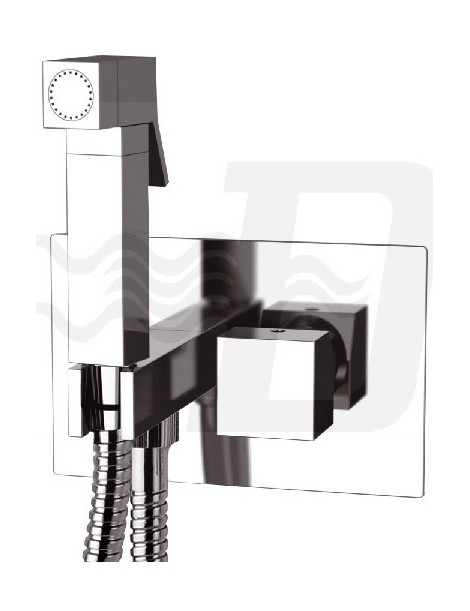 MISCELATORE INCASSO CROMO CON DOCCETTA SHUT OFF LINEA CUBIC MARIANI