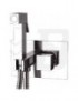 MISCELATORE INCASSO CROMO CON DOCCETTA SHUT OFF LINEA CUBIC MARIANI
