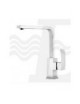 MISCELATORE MONOCOMANDO LAVELLO CROMO CON BOCCA GIREVOLE  LINEA MARTE MARIANI