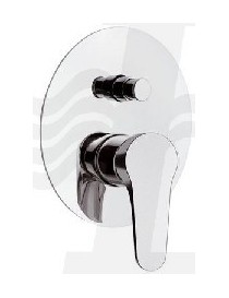 MISCELATORE MONOCOMANDO INCASSO CROMO CON DEVIATORE LINEA SURF MARIANI