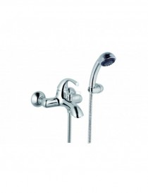 MISCELATORE VASCA ESTERNO CROMO CON ACCESSORI LINEA PLUTO MARIANI