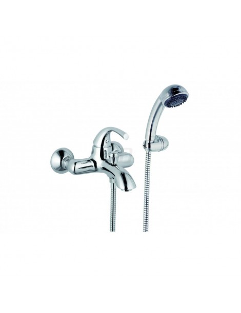 MISCELATORE VASCA ESTERNO CROMO CON ACCESSORI LINEA PLUTO MARIANI