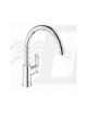 MISCELATORE MONOCOMANDO PER LAVELLO CROMO CON BOCCA GIREVOLE LINEA BAUEDGE GROHE