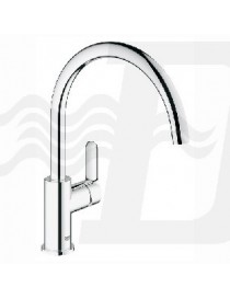 MISCELATORE MONOCOMANDO PER LAVELLO CROMO CON BOCCA GIREVOLE LINEA BAUEDGE GROHE