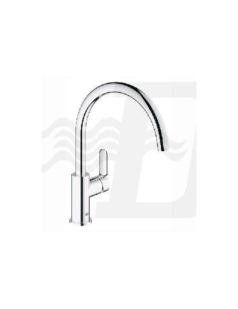 MISCELATORE MONOCOMANDO PER LAVELLO CROMO CON BOCCA GIREVOLE LINEA BAUEDGE GROHE